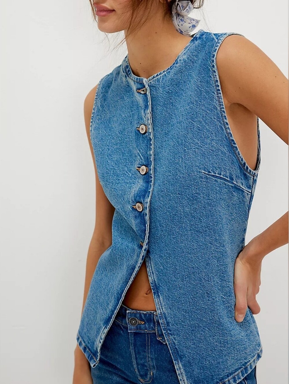 Free People We The Free Aimee Vest - Picture 1 of 8